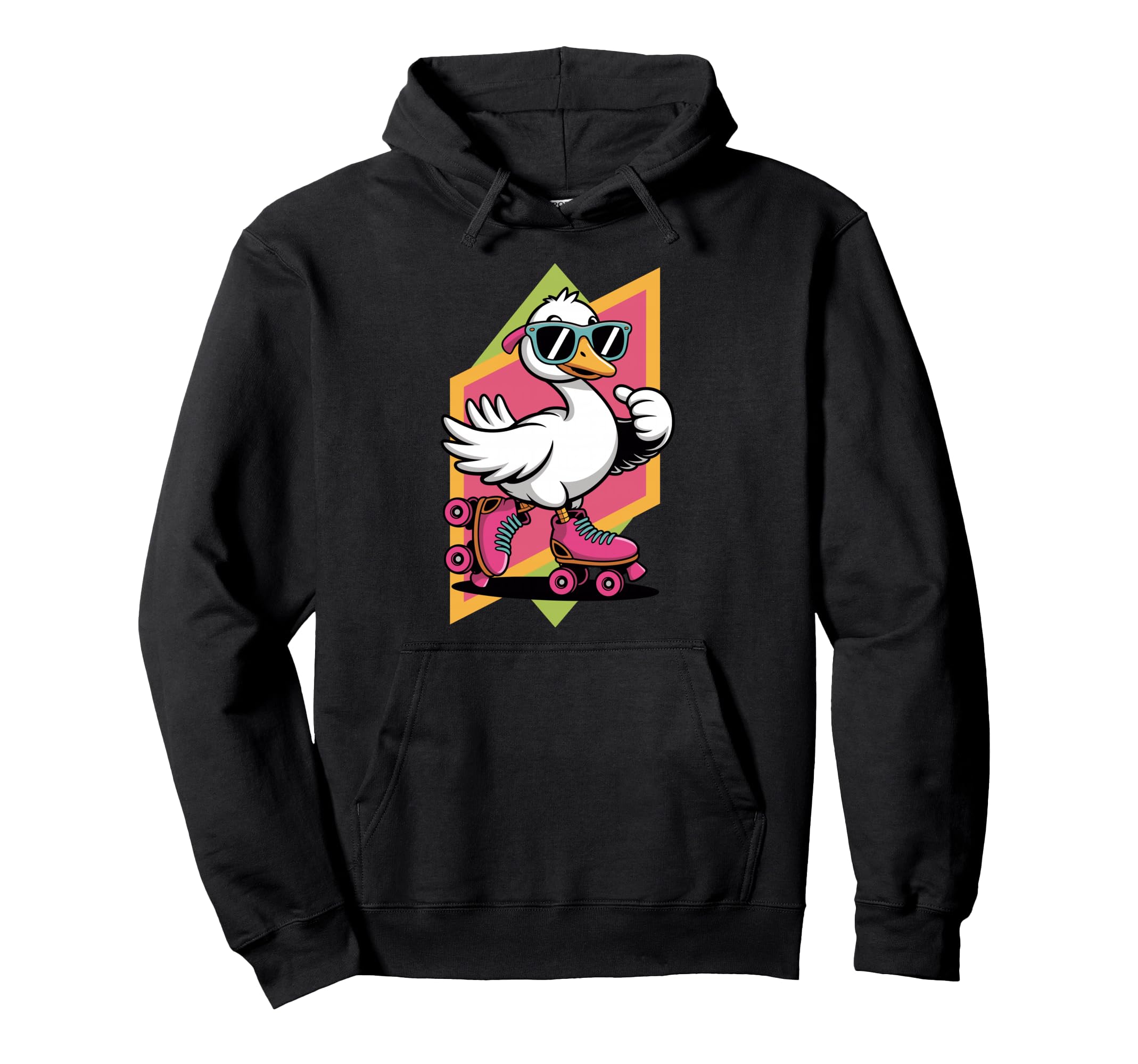Silly Goose Roller Skates Skating Hoodie - Aesthetic Graphic Men Women - T-Shirt, Sweatshirt, Hoodie