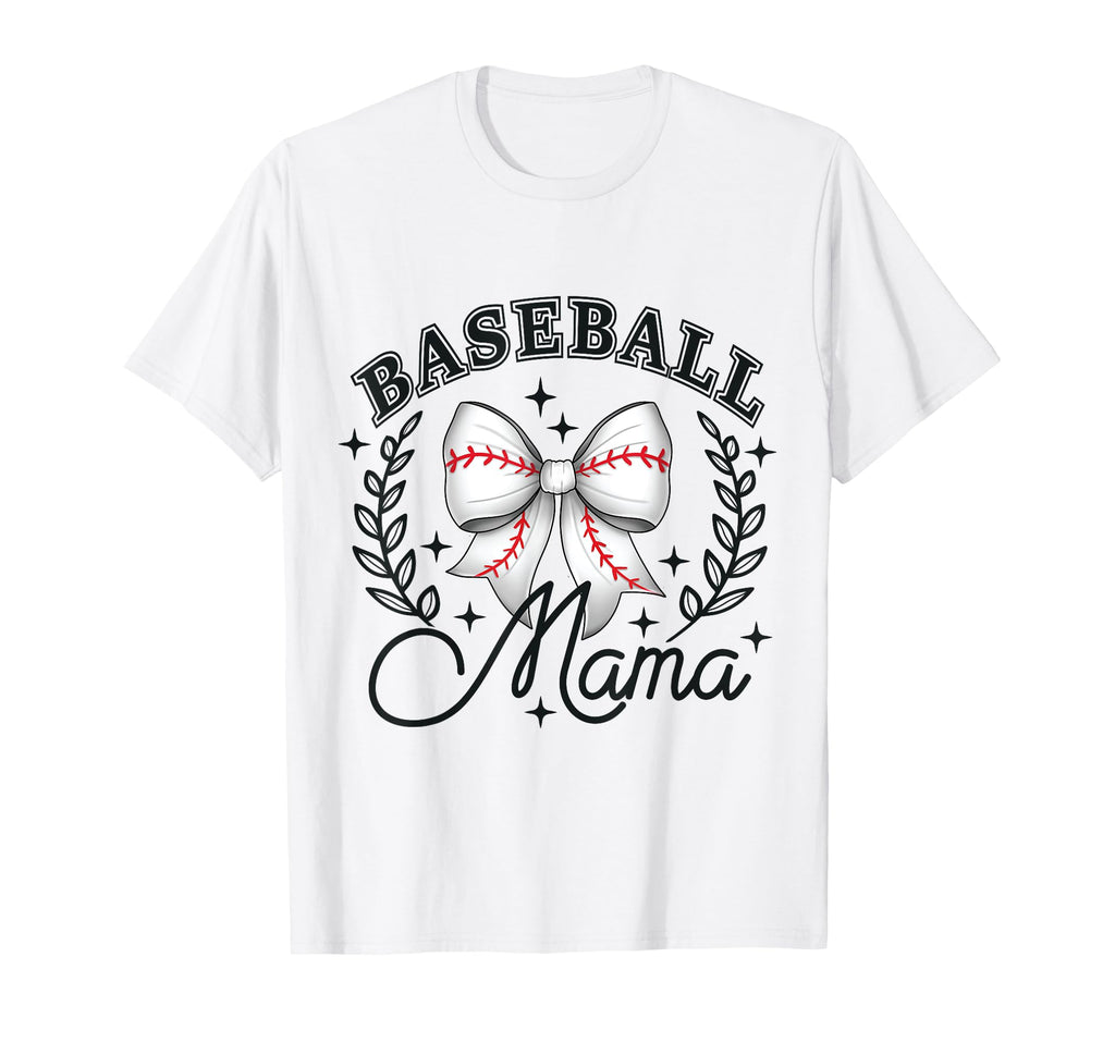 Baseball Mama Coquette Bow Game T-Shirt - Streetwear Style for Adults - T-Shirt, Sweatshirt, Hoodie