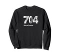 704 Made Charlotte Distressed Sweatshirt - Novelty Apparel Unisex - T-Shirt, Sweatshirt, Hoodie