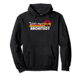 Worlds Okayest Architect Distressed Hoodie - Unique Graphic Men Women - T-Shirt, Sweatshirt, Hoodie