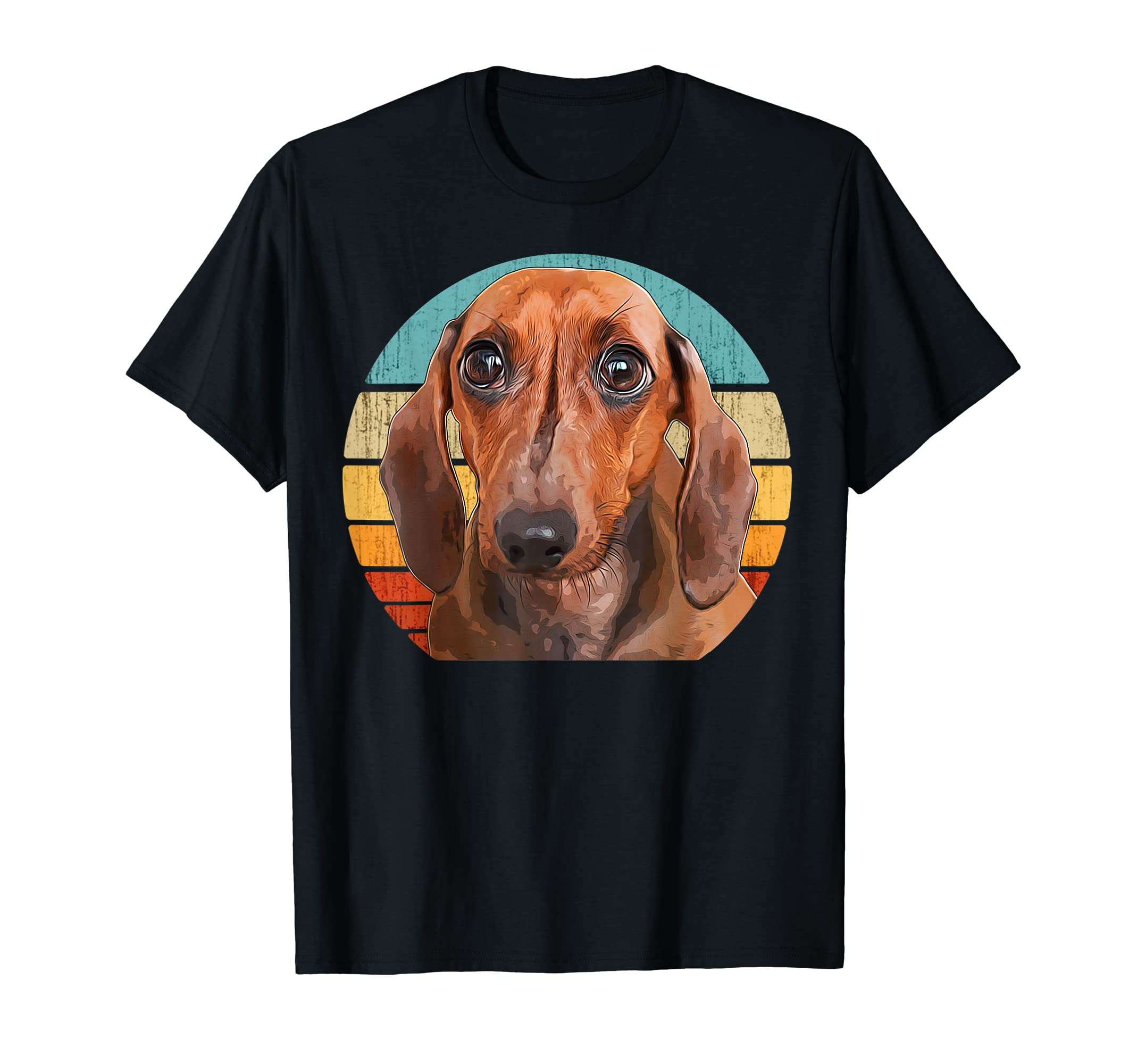Dachshund Dog Sunset Daschund T-Shirt - Casual Everyday Wear for Adults - T-Shirt, Sweatshirt, Hoodie