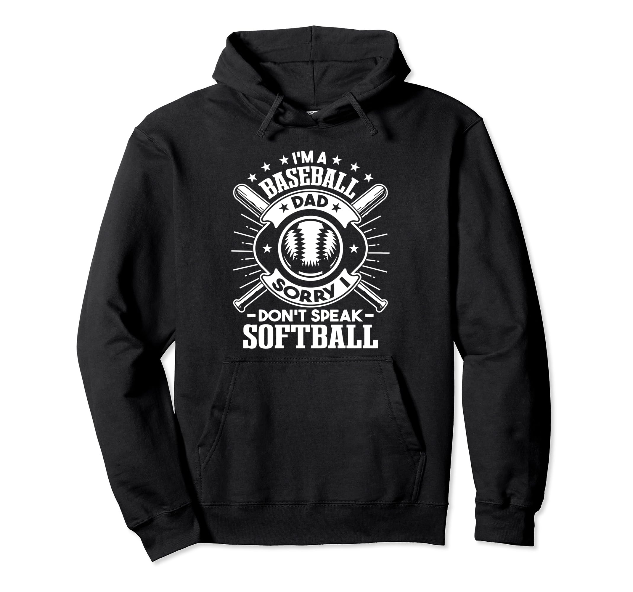 Baseball Father Fathers Day Im Hoodie - Fun Novelty Design for Adults - T-Shirt, Sweatshirt, Hoodie
