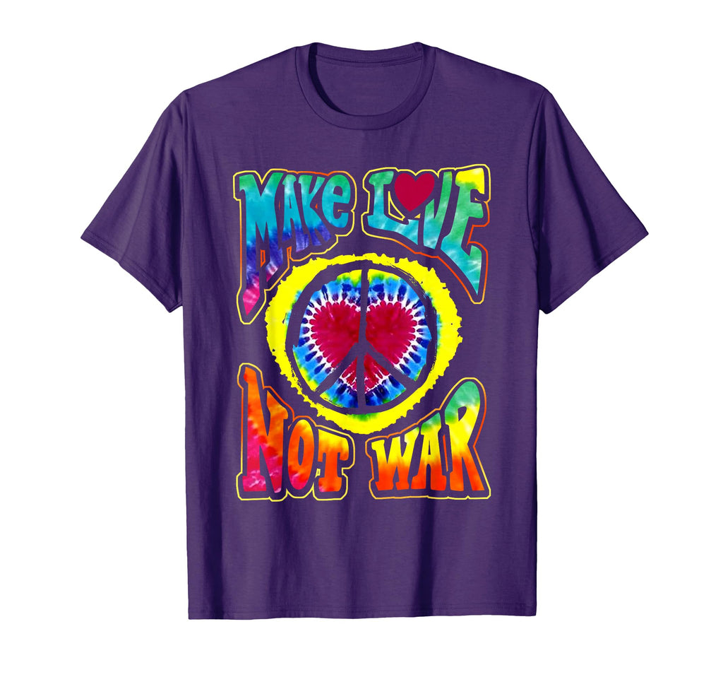 Psychedelic Make Love Not War Hip T-Shirt - Novelty Apparel for Adults - T-Shirt, Sweatshirt, Hoodie