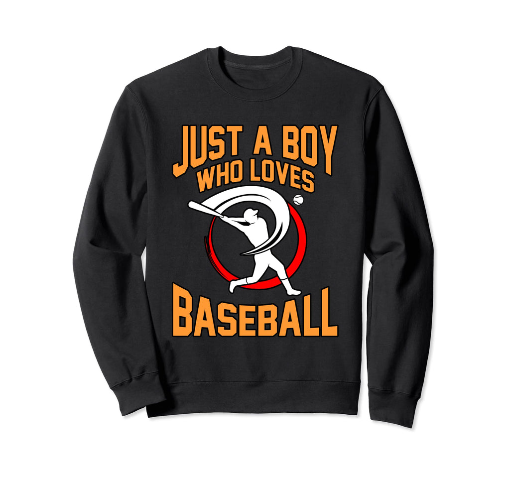 Who Loves Baseball Sports Player Sweatshirt - Minimalist Print Men Women - T-Shirt, Sweatshirt, Hoodie