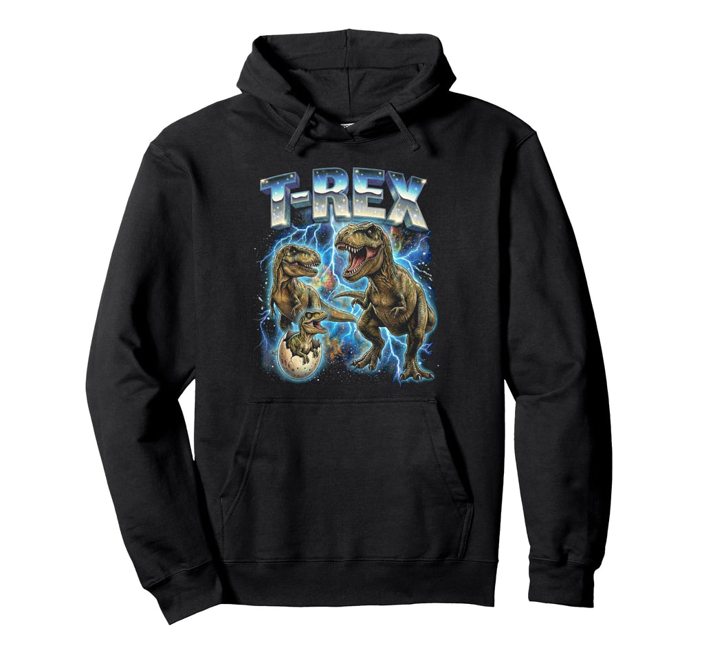 T Rex 80S Funny Dinosaur Lover 90S Hoodie - Trendy Graphic for Adults - T-Shirt, Sweatshirt, Hoodie