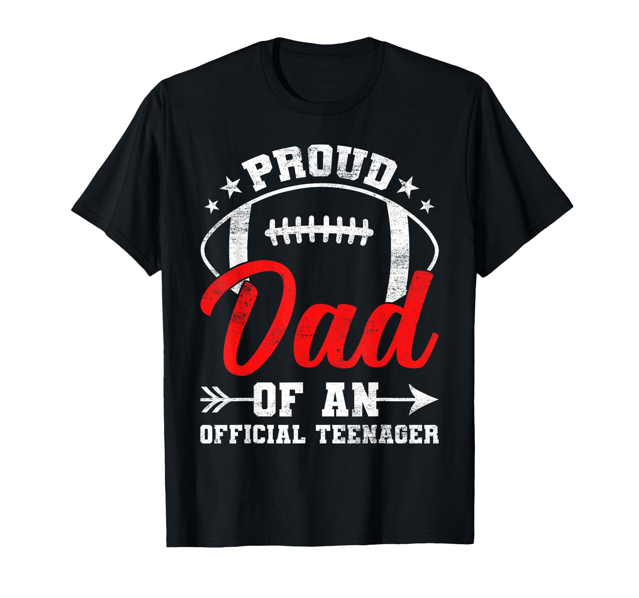 Proud Dad Teenager Baseball 13Th T-Shirt - Minimalist Print for Adults - T-Shirt, Sweatshirt, Hoodie