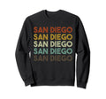 San Diego California 80S Distressed Sweatshirt - Trendy Graphic for Adults - T-Shirt, Sweatshirt, Hoodie