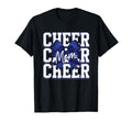 Cheer Mom Mother Bow Cheerleader Game T-Shirt - Minimalist Print Men Women - T-Shirt, Sweatshirt, Hoodie