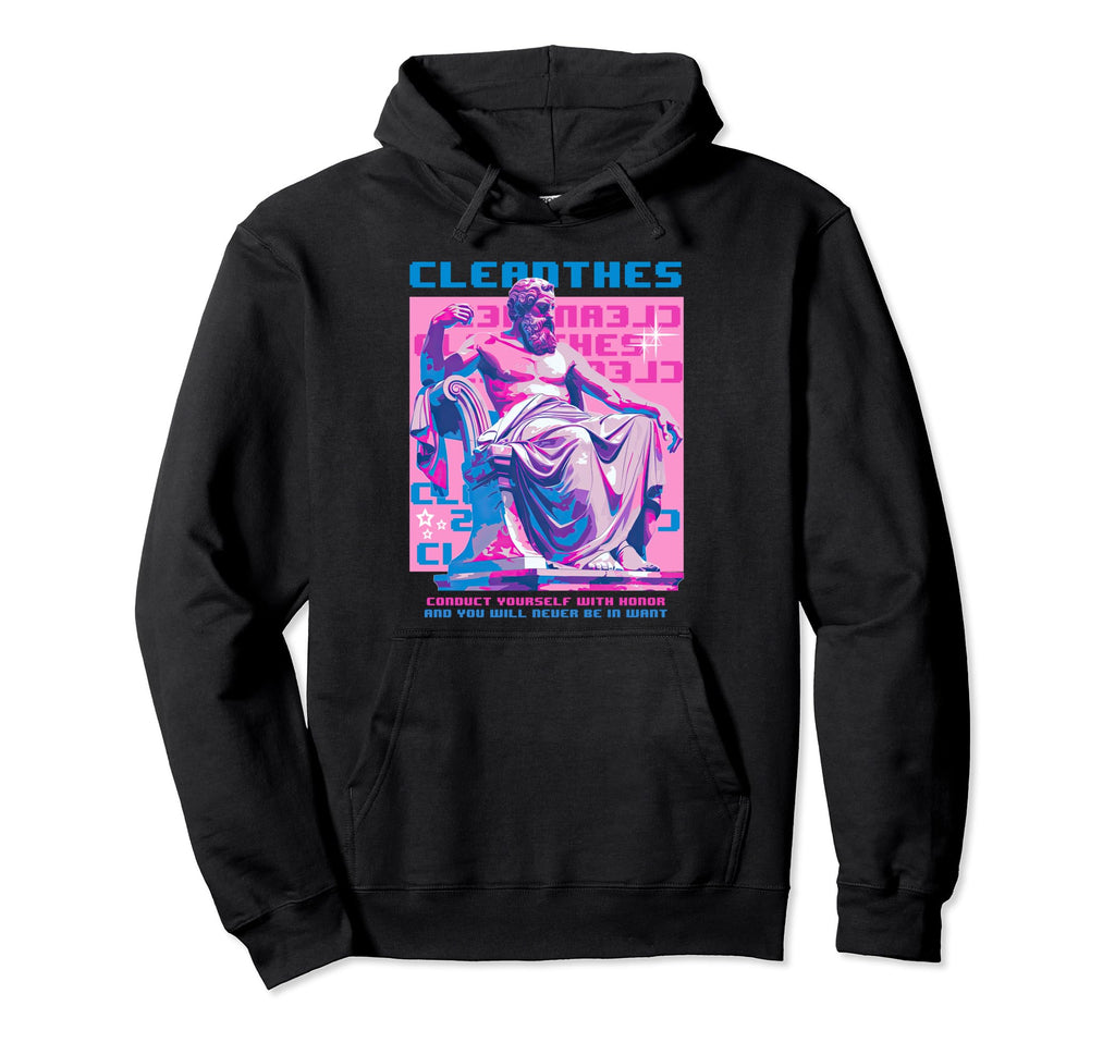 Cleanthes Y2K Aesthetic Greek Hoodie - Fun Novelty Design for Adults - T-Shirt, Sweatshirt, Hoodie