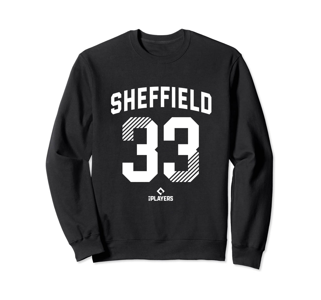 Justus Sheffield 33 Seattle Mlbpa Sweatshirt - Novelty Apparel for Adults - T-Shirt, Sweatshirt, Hoodie