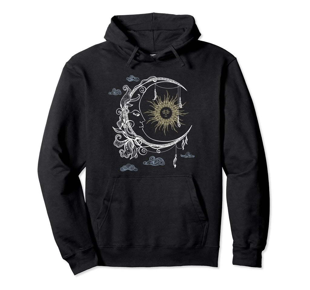 Celestial Sun Moon 90S Witch Whimsigoth Hoodie - Novelty Apparel Men Women - T-Shirt, Sweatshirt, Hoodie