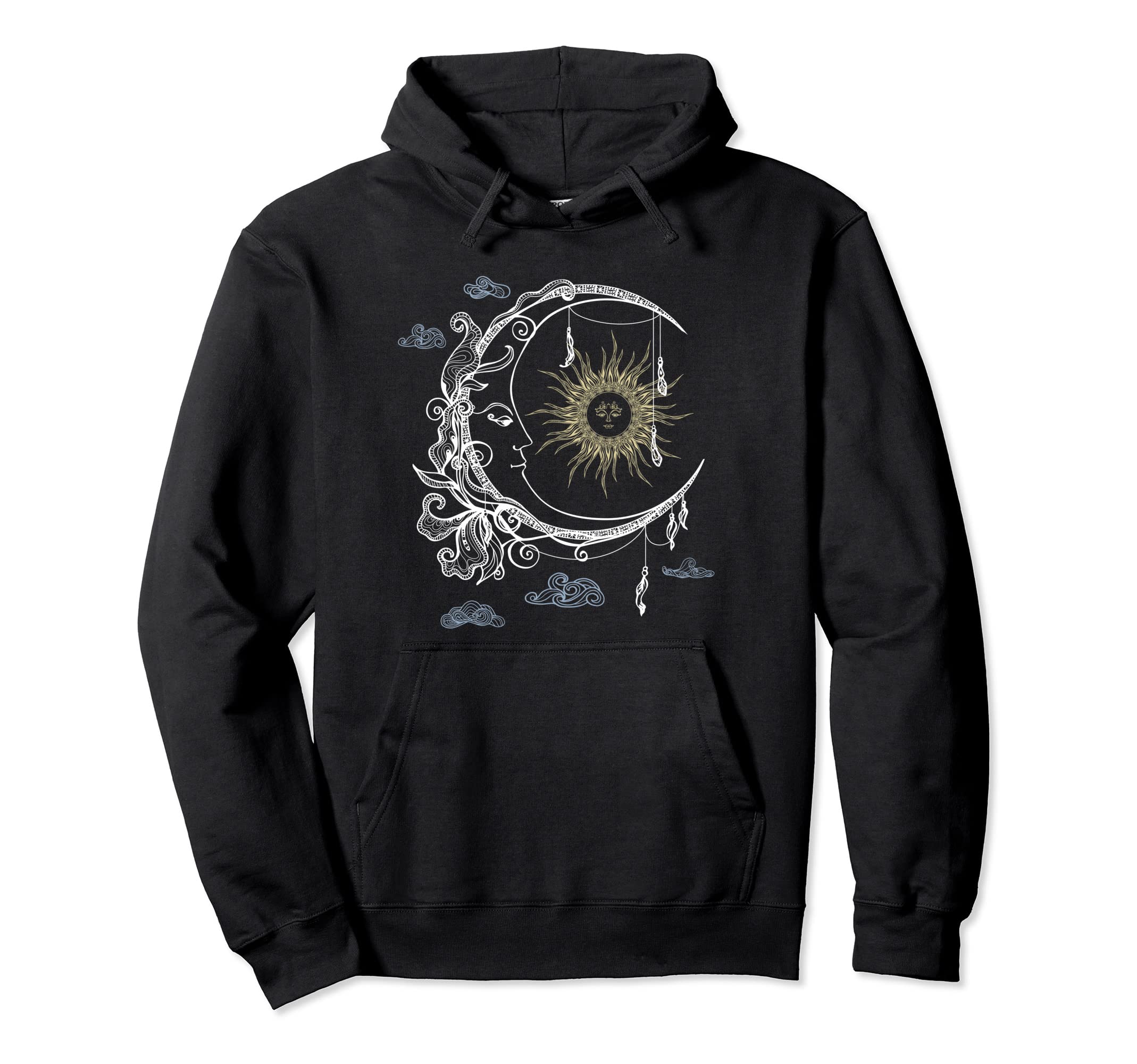 Celestial Sun Moon 90S Witch Whimsigoth Hoodie - Novelty Apparel Men Women - T-Shirt, Sweatshirt, Hoodie