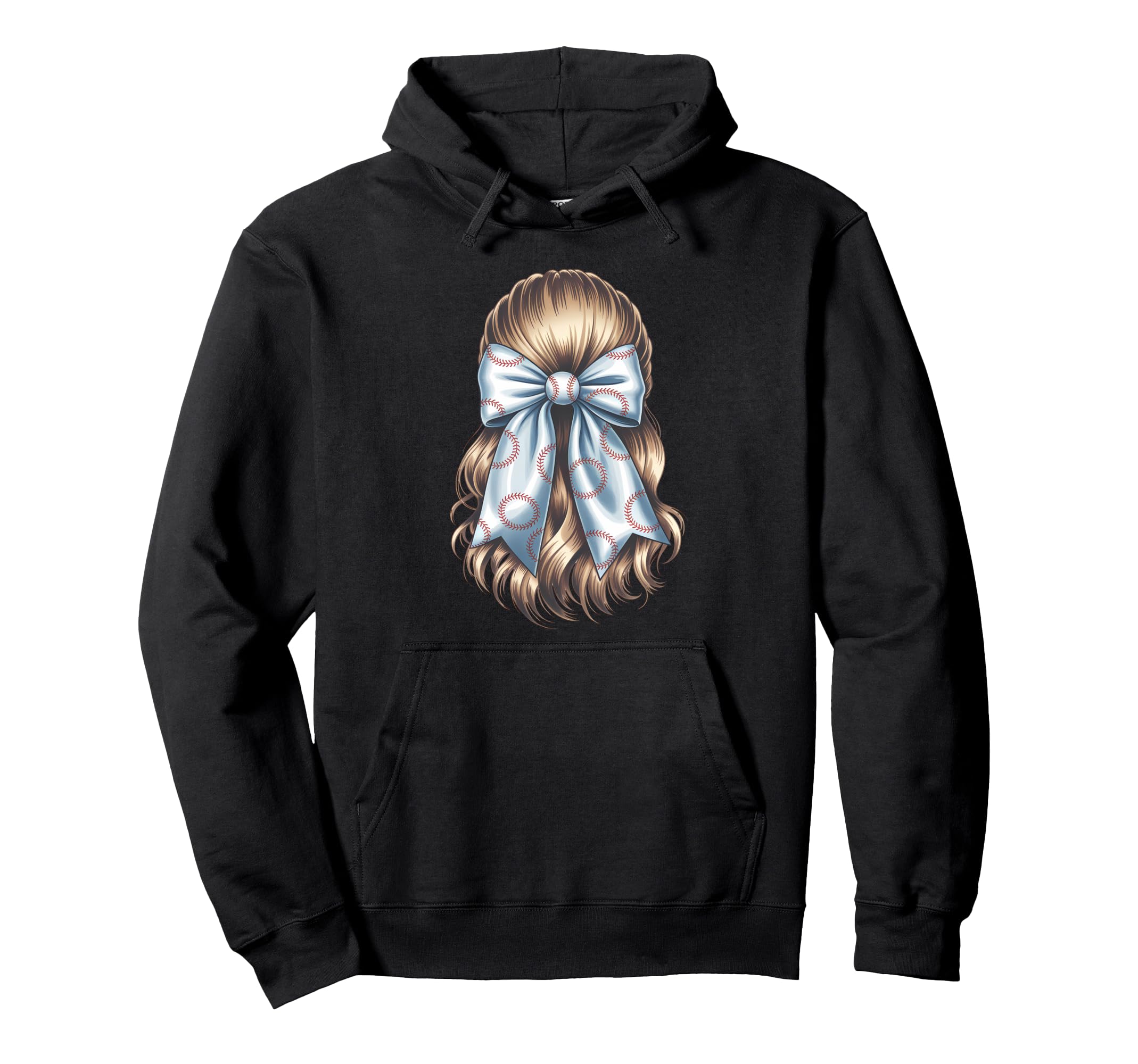 Baseball Coquette Bow Baseball Mom Hoodie - Streetwear Style Men Women - T-Shirt, Sweatshirt, Hoodie
