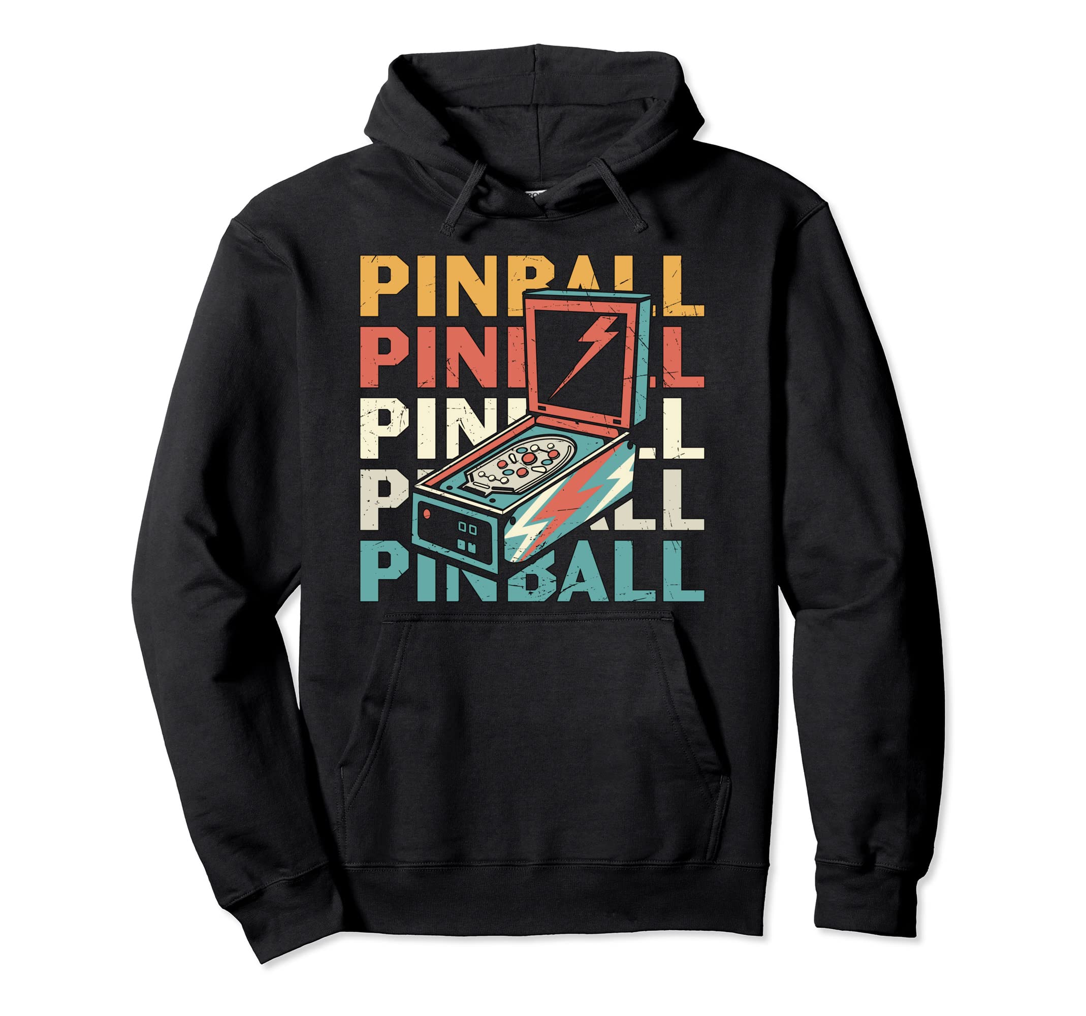 Pinball Machine Arcade Old Game Gaming Hoodie - Novelty Apparel Unisex - T-Shirt, Sweatshirt, Hoodie