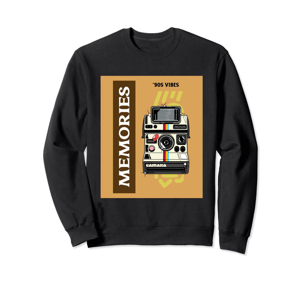 Memories Camera Photography Vibes Sweatshirt - Graphic Print Men Women - T-Shirt, Sweatshirt, Hoodie