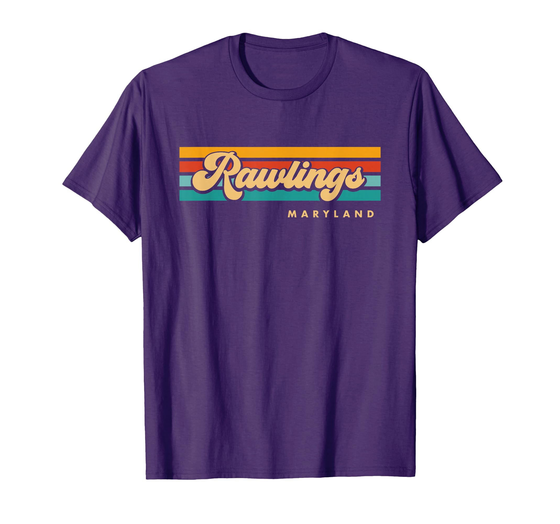 Sunset Stripes Rawlings Maryland T-Shirt - Streetwear Style Men Women - T-Shirt, Sweatshirt, Hoodie