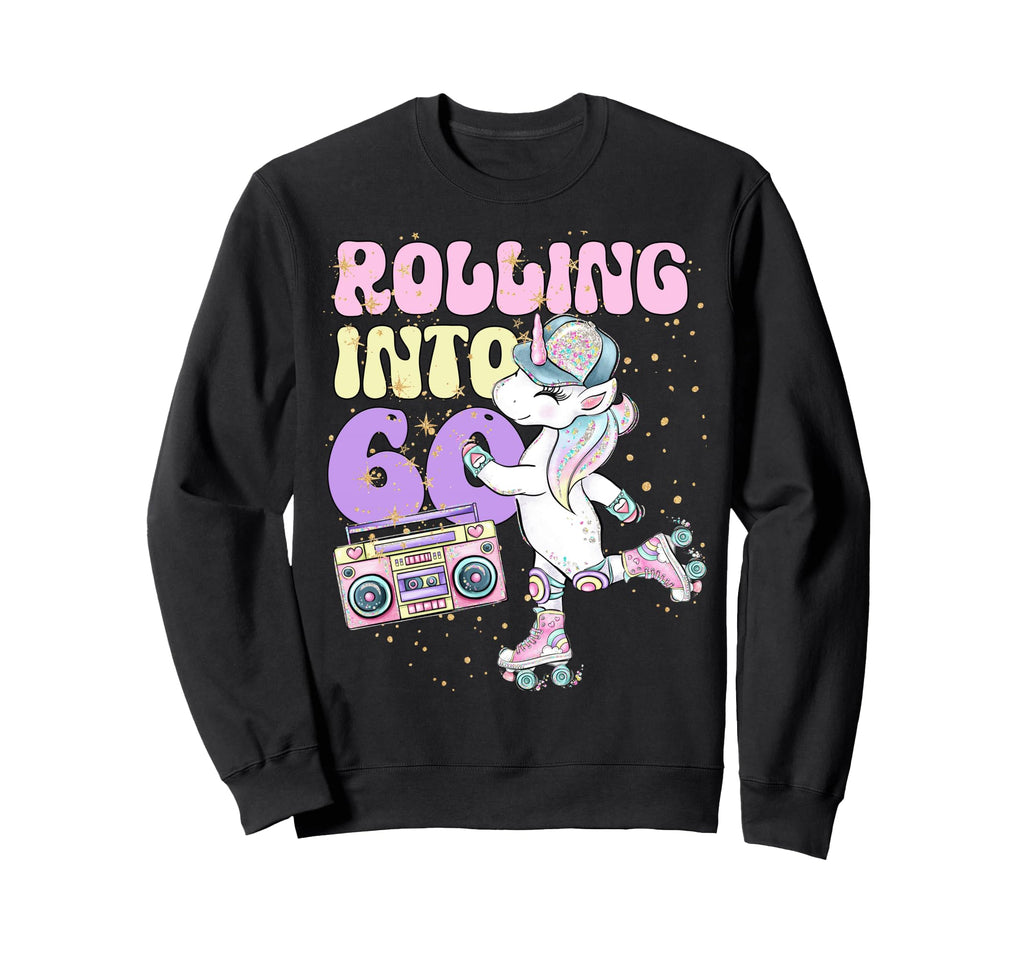 60Th Birthday Roller Skate Sweatshirt - Casual Everyday Wear Men Women - T-Shirt, Sweatshirt, Hoodie