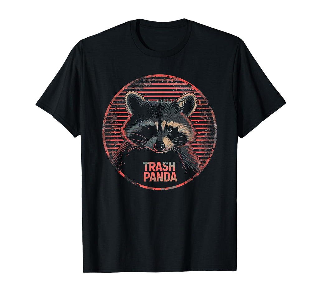 Raccoon Trash Panda 70S 80S Funny T-Shirt - Trendy Graphic for Adults - T-Shirt, Sweatshirt, Hoodie