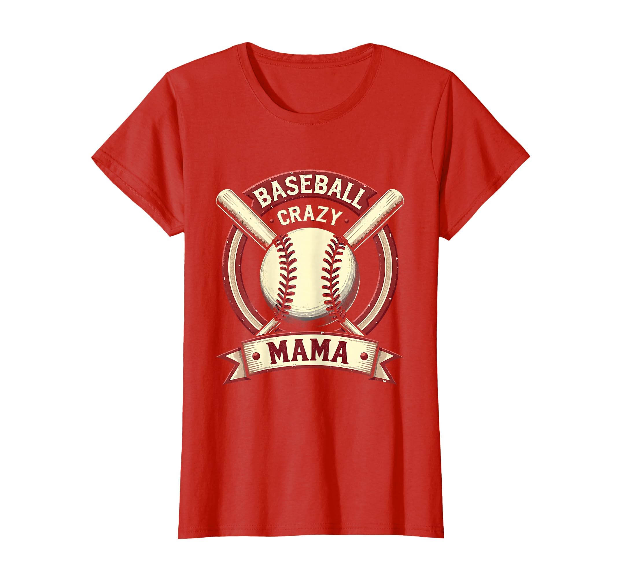 Baseball Crazy Mama Proud Sports Mom T-Shirt - Unique Graphic for Adults - T-Shirt, Sweatshirt, Hoodie