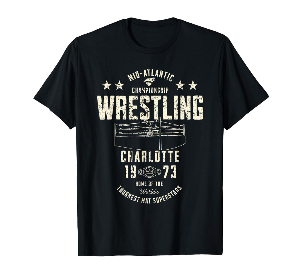 Pro Wrestling Territory Charlotte 1973 T-Shirt - Aesthetic Graphic Unisex - T-Shirt, Sweatshirt, Hoodie