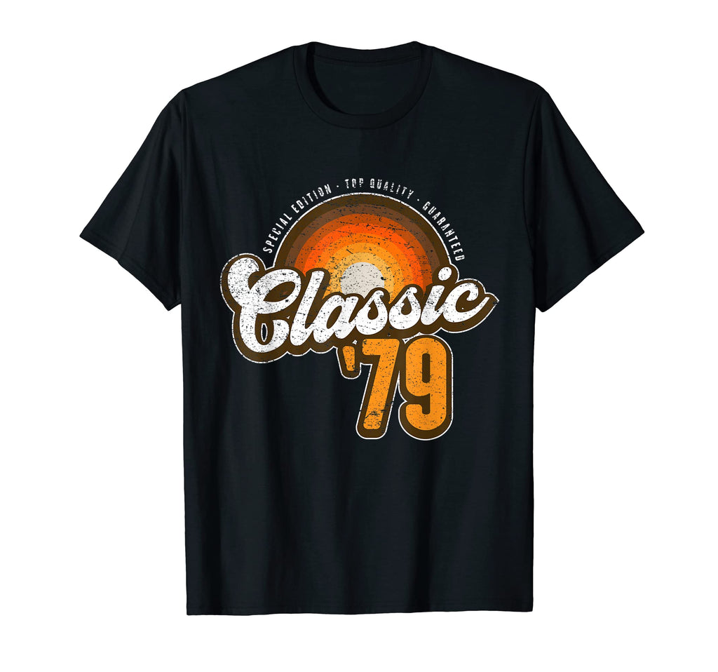 Born 1979 79 Sunset Birthday Gift T-Shirt - Minimalist Print for Adults - T-Shirt, Sweatshirt, Hoodie