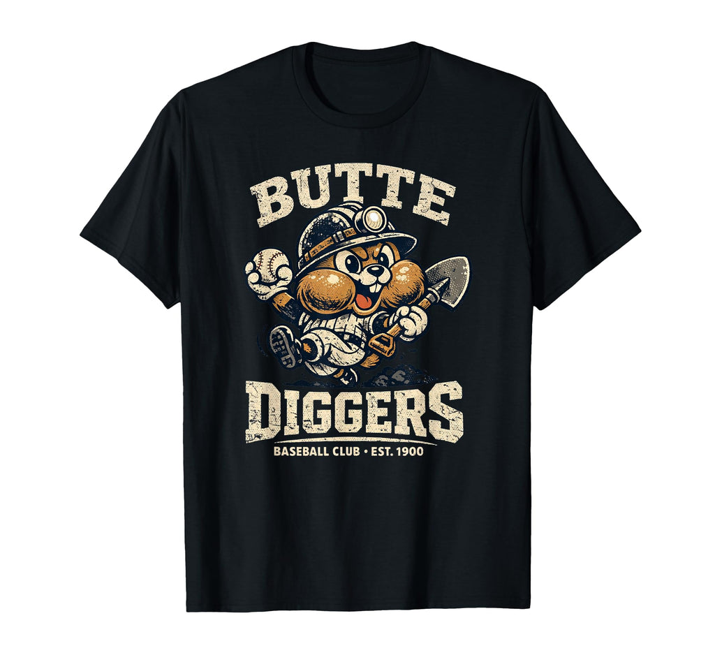 Baseball Funny Butte Diggers T-Shirt - Aesthetic Graphic for Adults - T-Shirt, Sweatshirt, Hoodie
