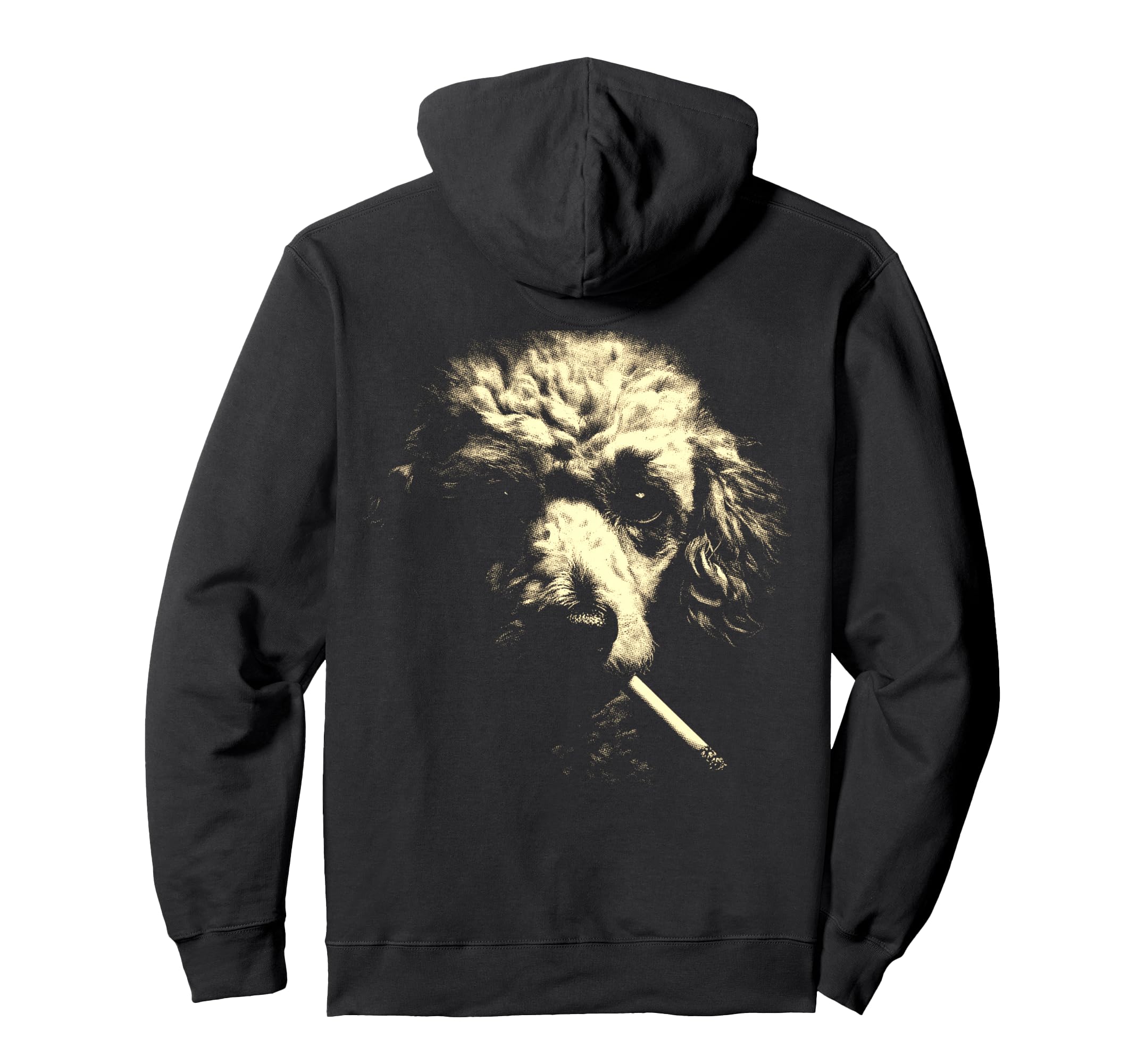 Poodle Smoking Cigarette Grunge Meme Hoodie - Aesthetic Graphic Men Women - T-Shirt, Sweatshirt, Hoodie
