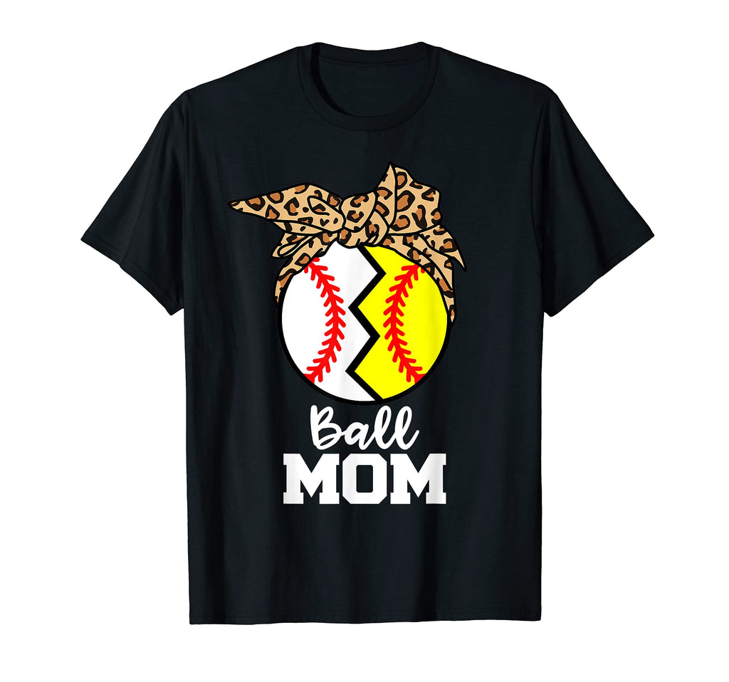 Ball Mom Funny Baseball Softball T-Shirt - Casual Everyday Wear for Adults - T-Shirt, Sweatshirt, Hoodie