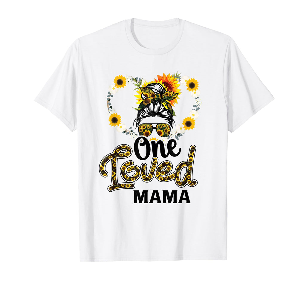 One Loved Mama Baseball Softball Mom T-Shirt - Novelty Apparel for Adults - T-Shirt, Sweatshirt, Hoodie