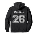 Baseball Senior 2026 Back Baseball Senior Hoodie - Graphic Print Men Women - T-Shirt, Sweatshirt, Hoodie