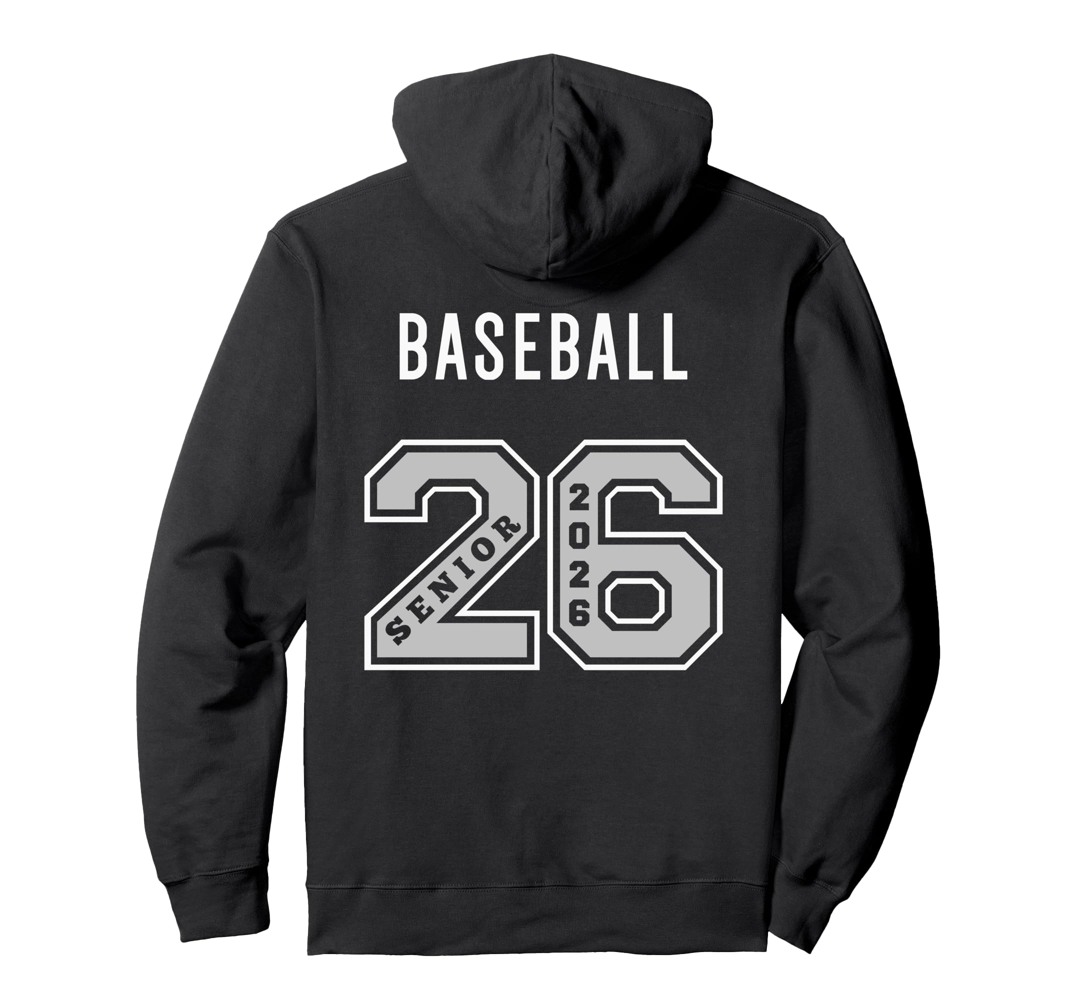 Baseball Senior 2026 Back Baseball Senior Hoodie - Graphic Print Men Women - T-Shirt, Sweatshirt, Hoodie