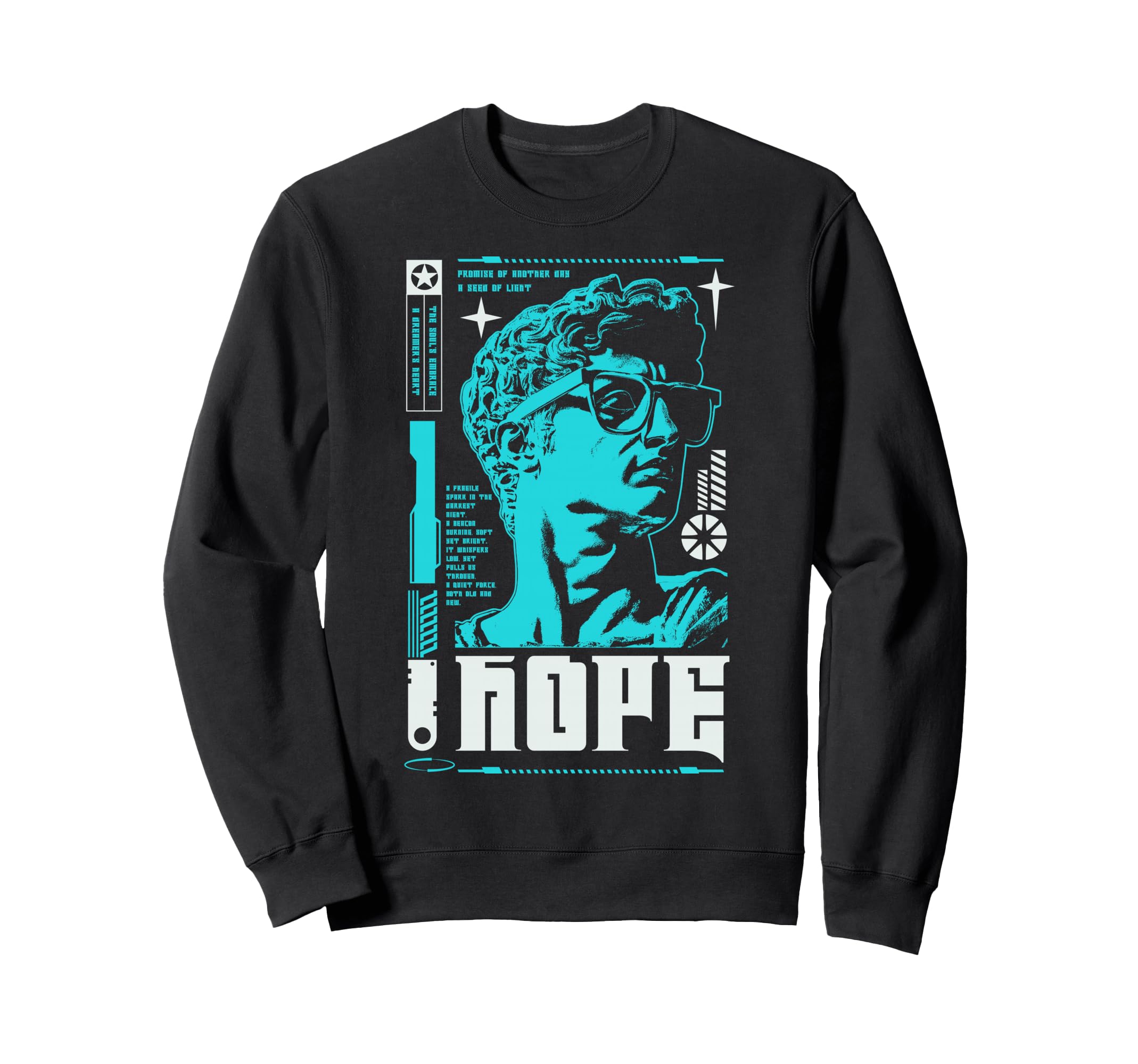 Y2K Hope Bold Urban Graffiti Sweatshirt - Trendy Graphic Men Women - T-Shirt, Sweatshirt, Hoodie
