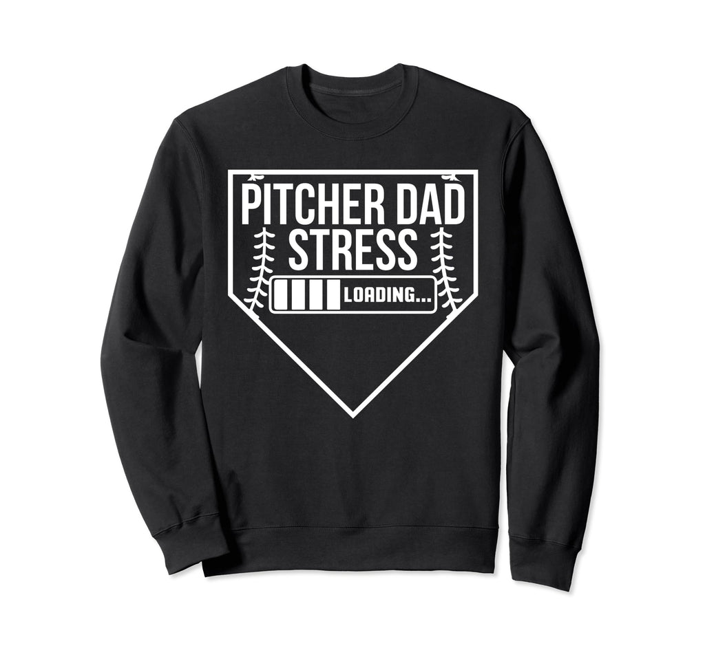 Pitcher Dad Stress Loading Sweatshirt - Custom Art Print Men Women - T-Shirt, Sweatshirt, Hoodie