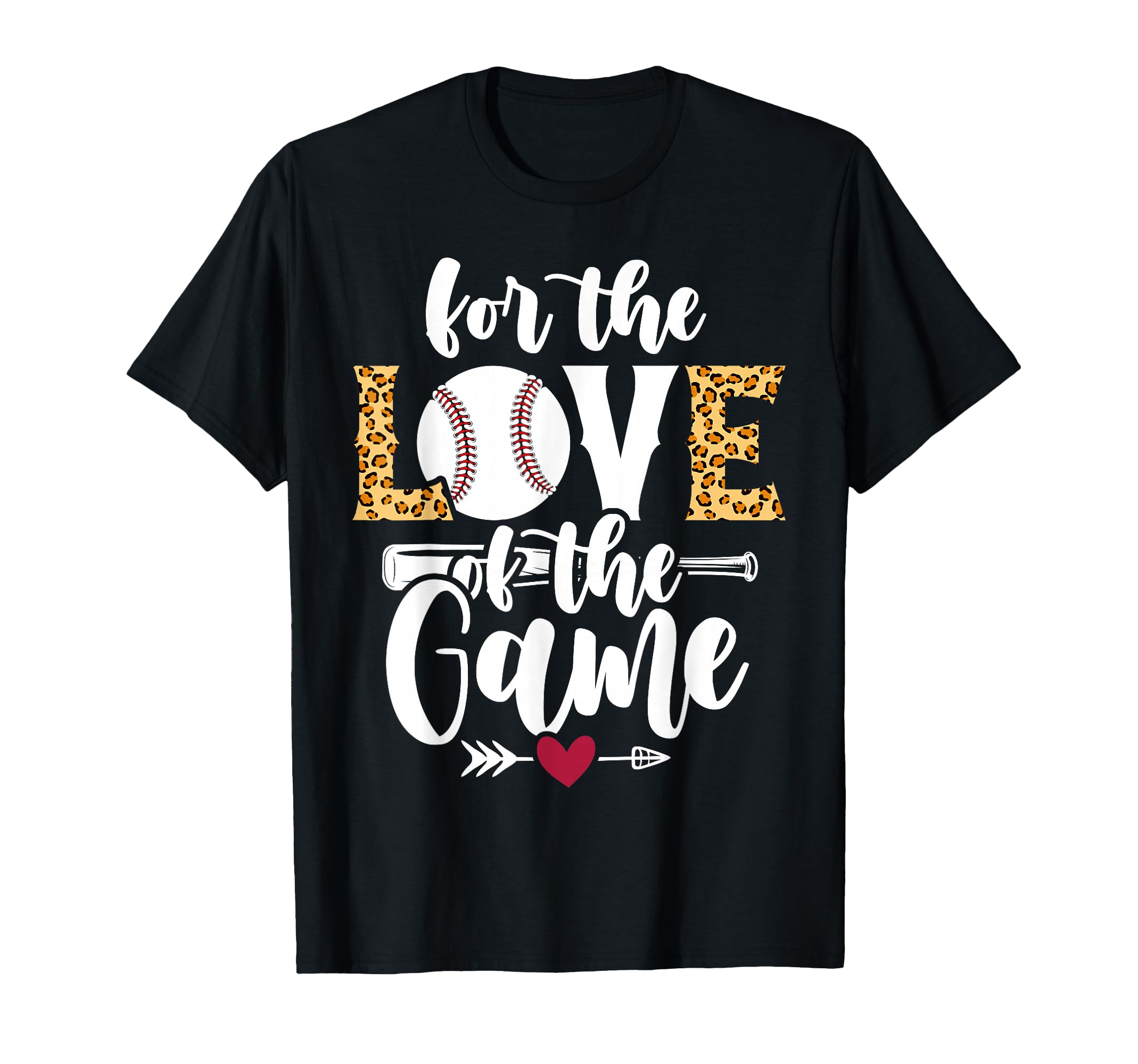Baseball Mom Leopard Love Game Baseball T-Shirt - Novelty Apparel Men Women - T-Shirt, Sweatshirt, Hoodie