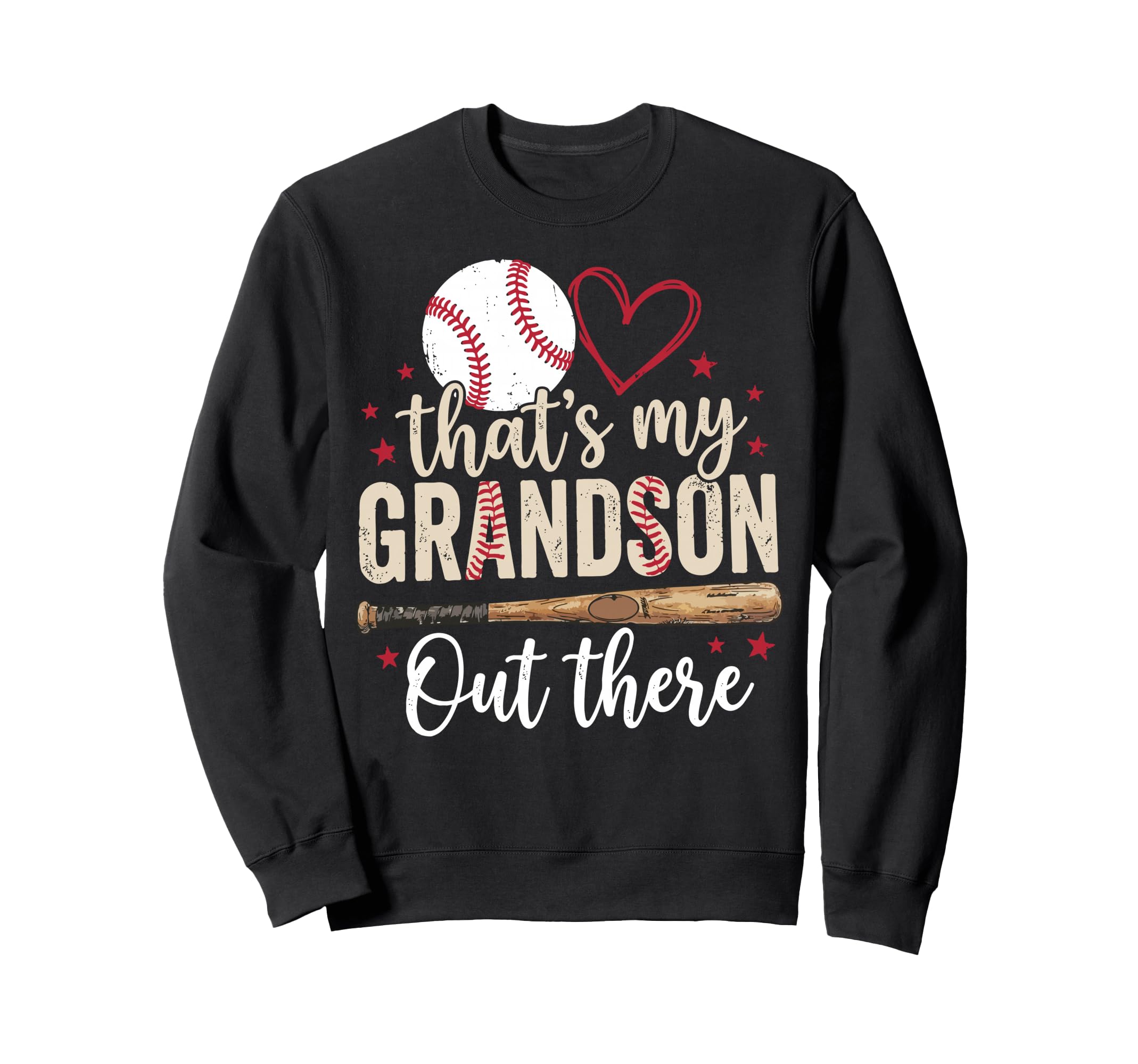 Thats My Grandson Out There Baseball Sweatshirt - Minimalist Print Unisex - T-Shirt, Sweatshirt, Hoodie