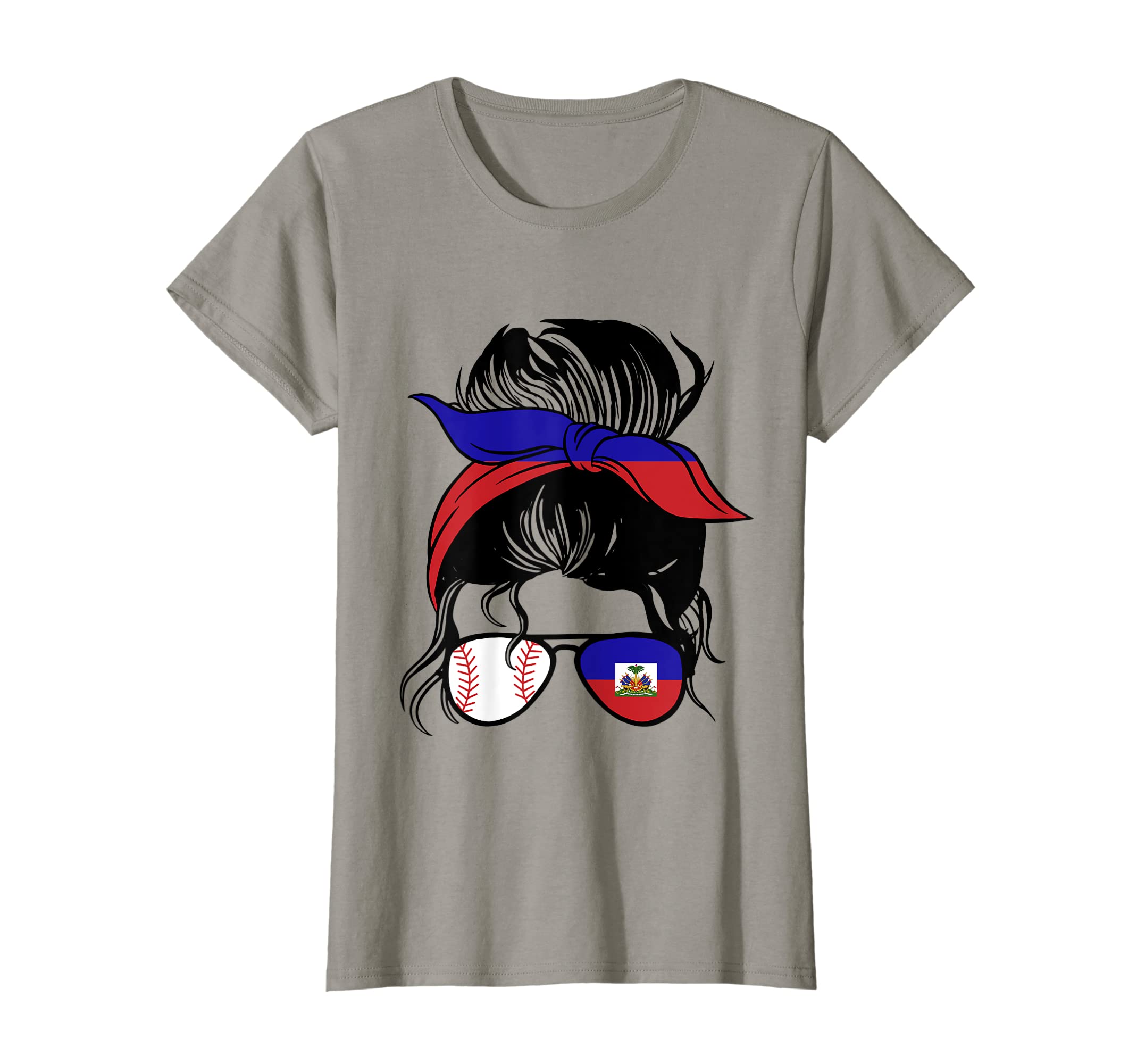 Haitian Baseball Mom Haiti Flag Baseball T-Shirt - Trendy Graphic Unisex - T-Shirt, Sweatshirt, Hoodie