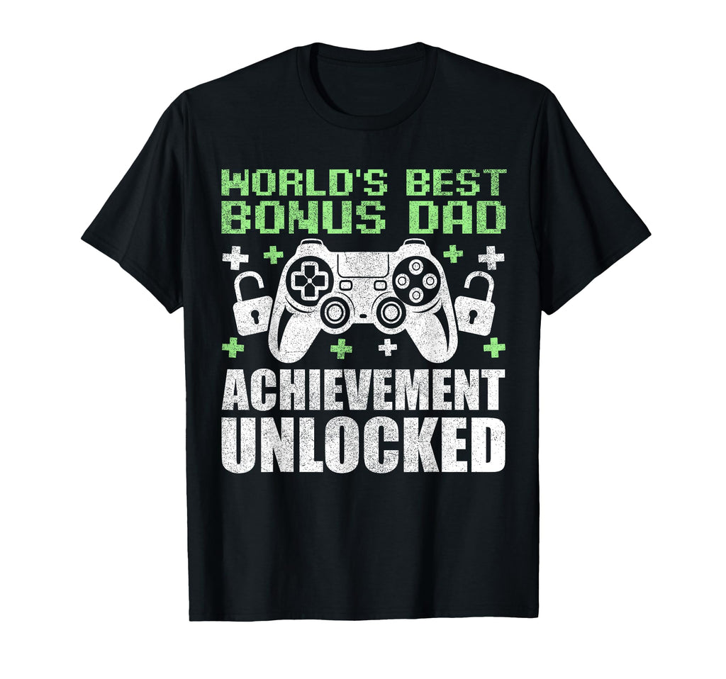 Gamer Stepdad Fathers Day Bonus Dad T-Shirt - Unique Graphic Unisex - T-Shirt, Sweatshirt, Hoodie