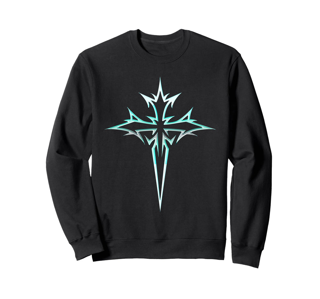 Gothic Cross Y2K Alt Aesthetic Sweatshirt - Custom Art Print for Adults - T-Shirt, Sweatshirt, Hoodie