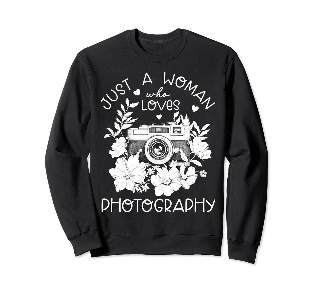 Photographer Camera Flowers Sweatshirt - Aesthetic Graphic Unisex - T-Shirt, Sweatshirt, Hoodie