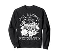 Photographer Camera Flowers Sweatshirt - Aesthetic Graphic Unisex - T-Shirt, Sweatshirt, Hoodie
