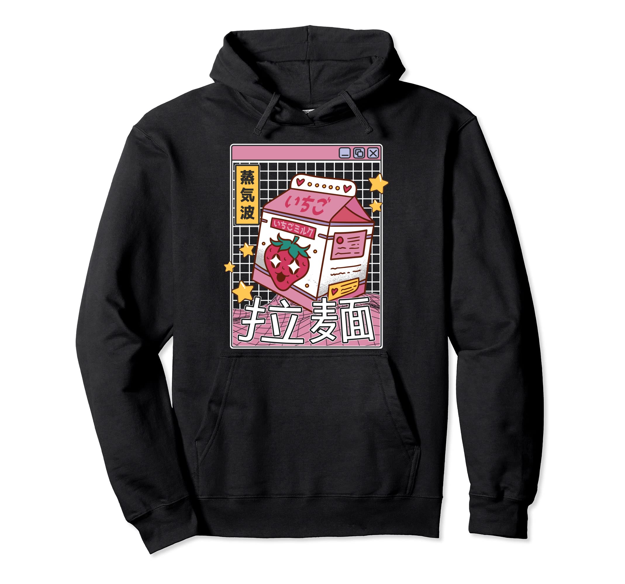 Strawberry Milk Digital Japan Otaku Anime Hoodie - Graphic Print Unisex - T-Shirt, Sweatshirt, Hoodie