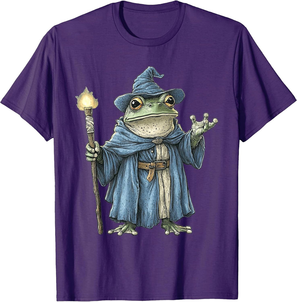 Frog Wizard Fantasy Apparel - Adult & Kids T-Shirts, Sweatshirts & Hoodies apparel design preview 1