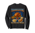 Thanksgiving 90S 2000S Hip Hop Sweatshirt - Fun Novelty Design for Adults - T-Shirt, Sweatshirt, Hoodie