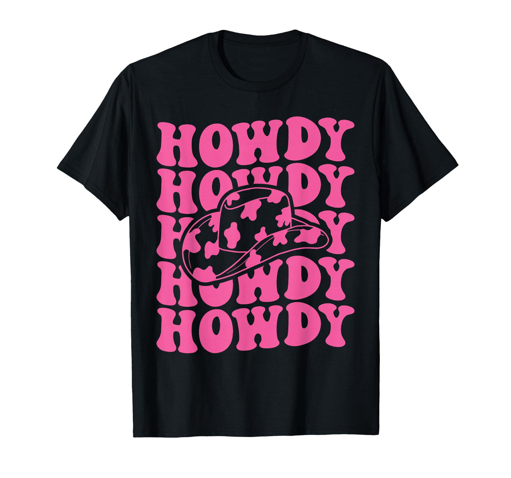 Rodeo White Howdy Western Cowboy T-Shirt - Casual Everyday Wear Men Women - T-Shirt, Sweatshirt, Hoodie
