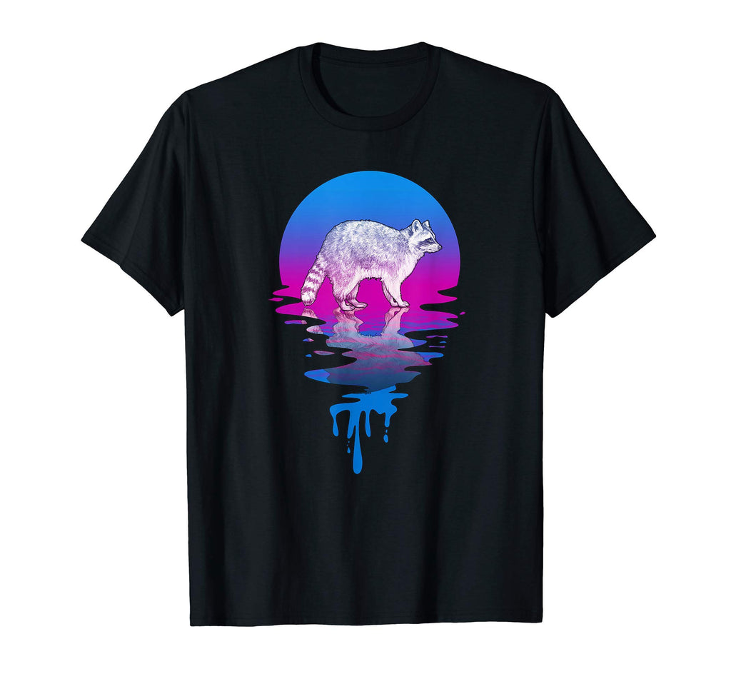 Sunset Racoon T-Shirt - Custom Art Print Men Women - T-Shirt, Sweatshirt, Hoodie