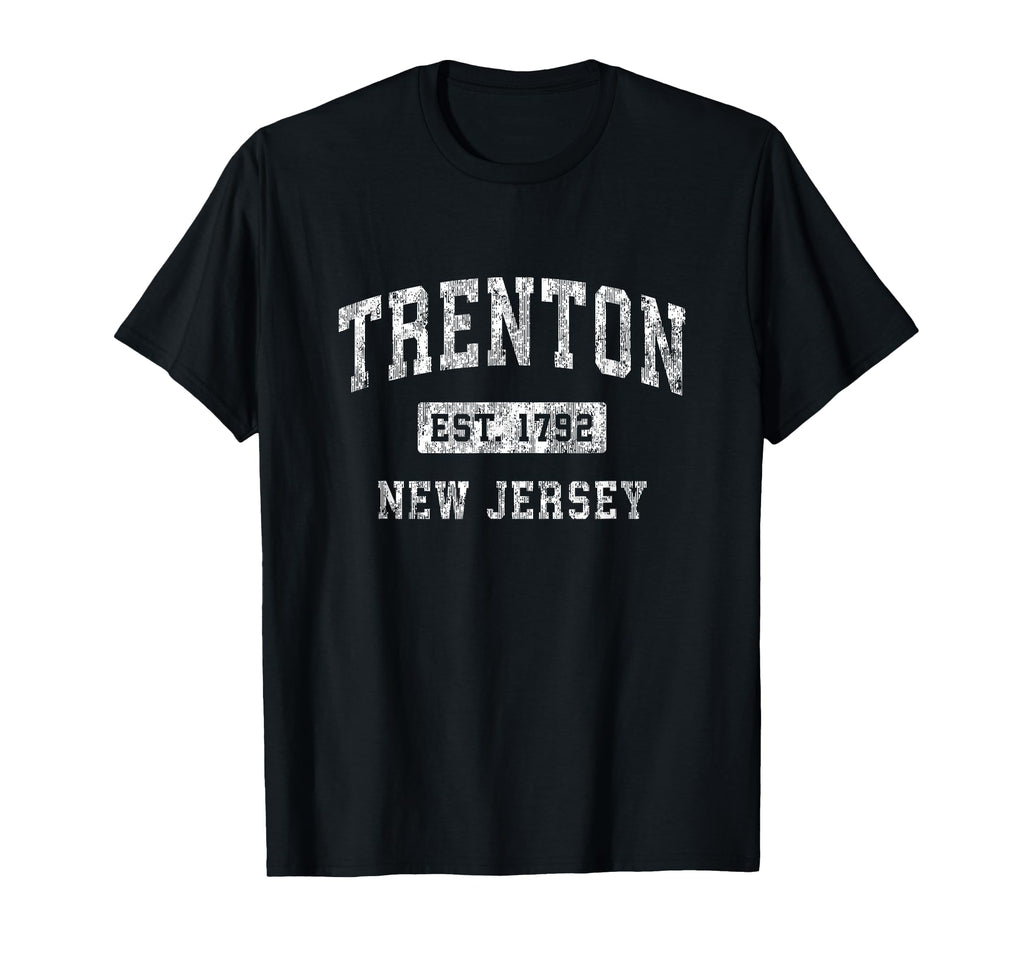 Trenton New Jersey Nj Established Sports T-Shirt - Trendy Graphic Unisex - T-Shirt, Sweatshirt, Hoodie