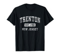 Trenton New Jersey Nj Established Sports T-Shirt - Trendy Graphic Unisex - T-Shirt, Sweatshirt, Hoodie