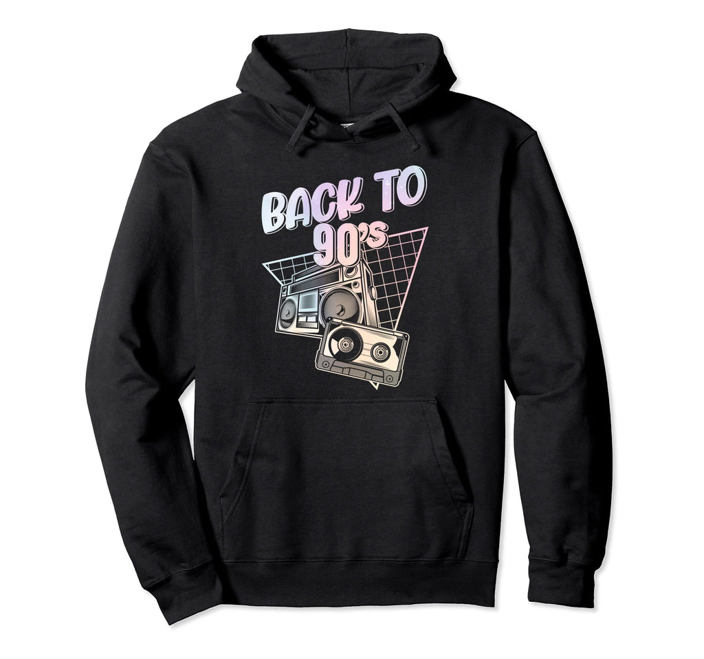 Back To 90S Cassette Mixtape Hoodie - Trendy Graphic Unisex - T-Shirt, Sweatshirt, Hoodie