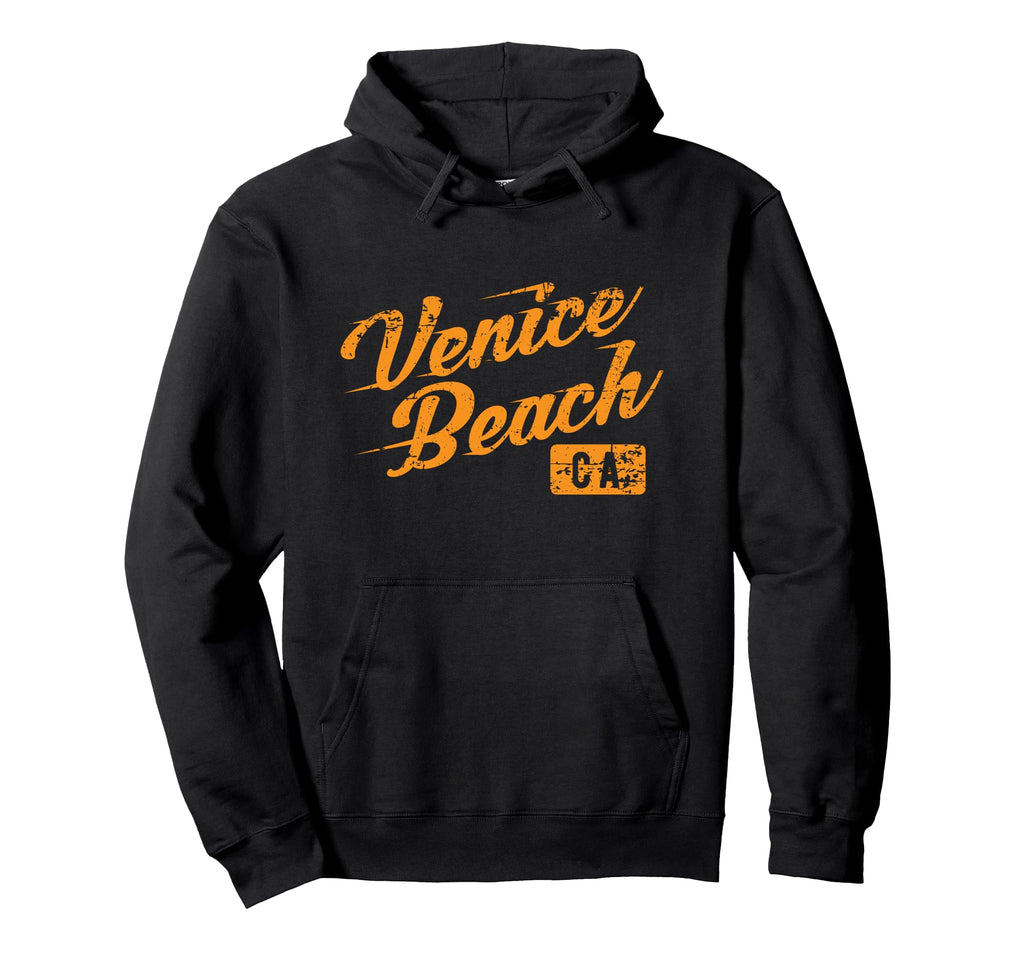Venice Beach California Distressed Hoodie - Aesthetic Graphic Unisex - T-Shirt, Sweatshirt, Hoodie