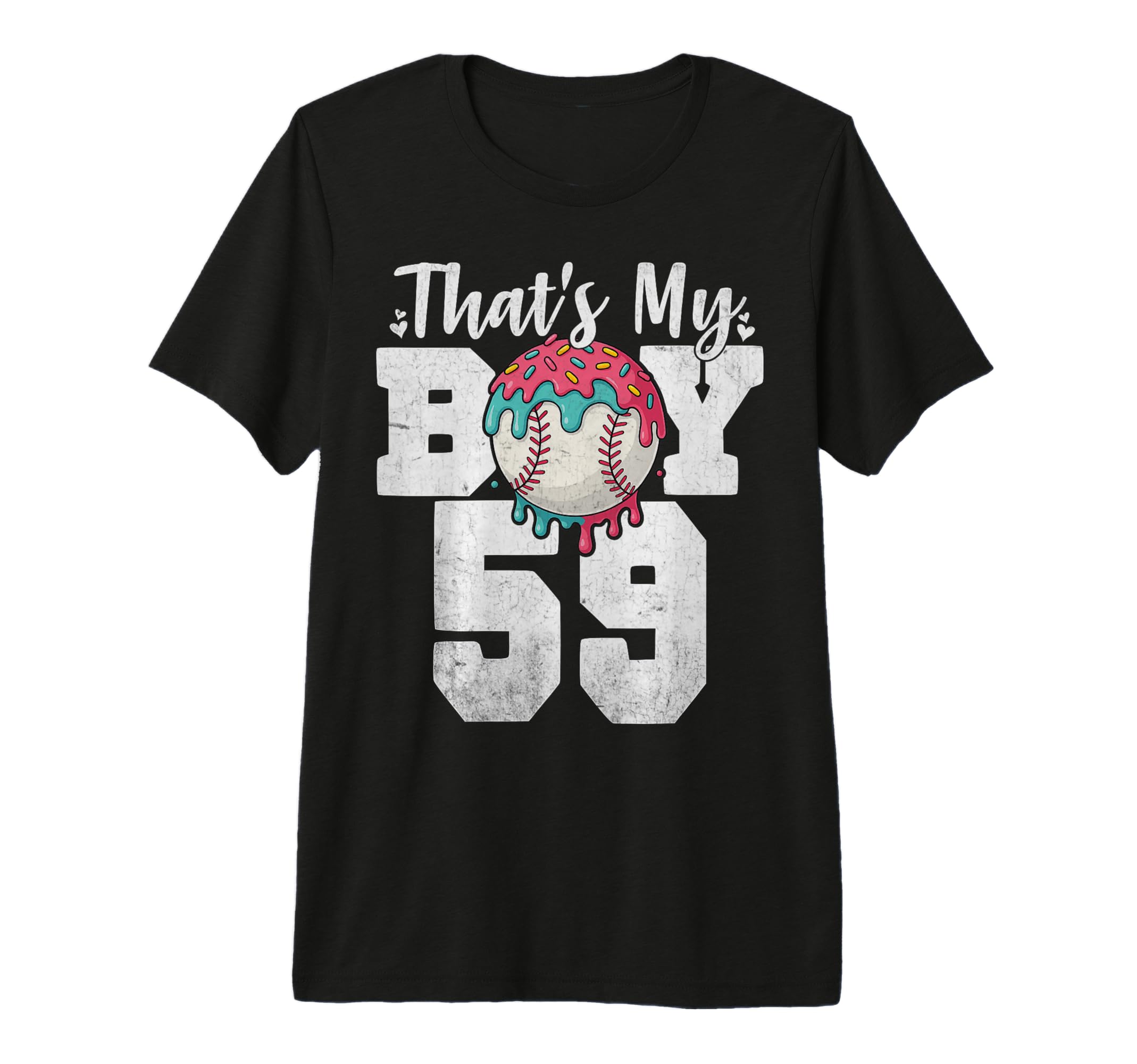 Thats My Baseball 59 Number Mom Dad T-Shirt - Minimalist Print for Adults - T-Shirt, Sweatshirt, Hoodie